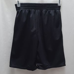 EUC boy's Athletic Works black mesh shorts, sz 8